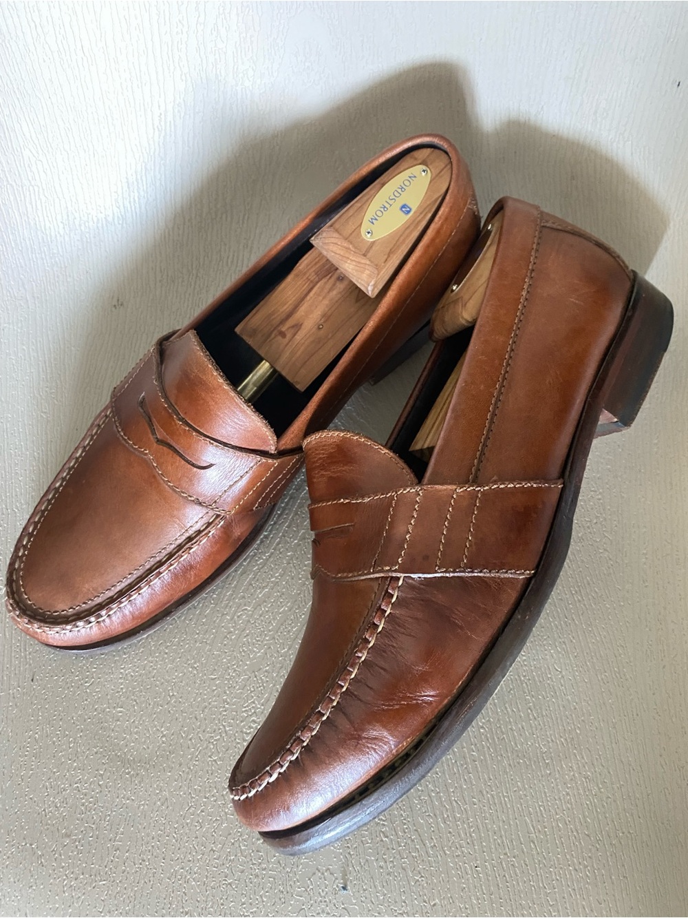Cole Haan Douglas brown leather Penny Loafers comfort sole men 11.5m dapper